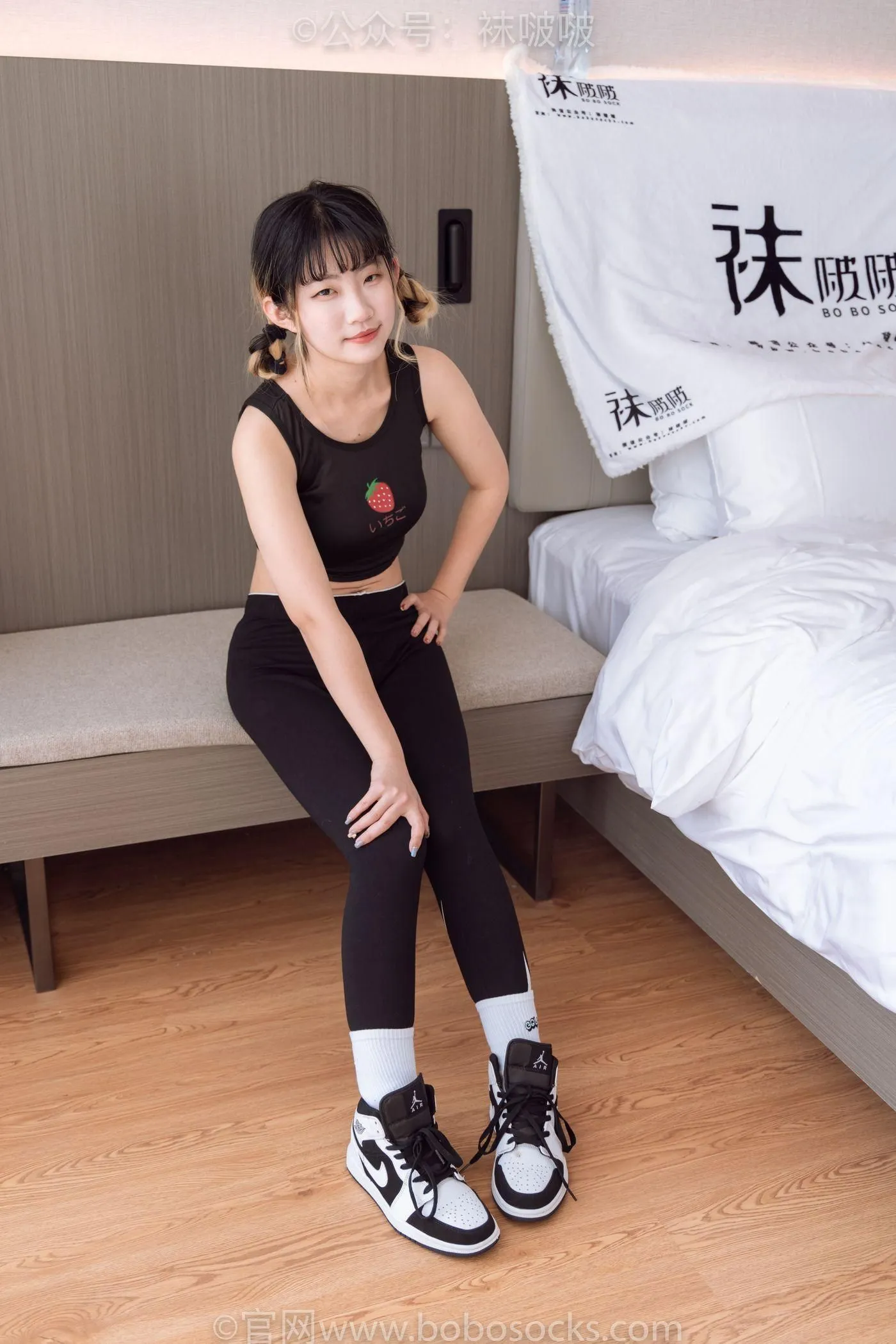 [BoBoSocks袜啵啵]NO.059 砂糖-AJ板鞋、白棉袜、裸足 [142P]插图8